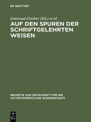 cover image of Auf den Spuren der schriftgelehrten Weisen